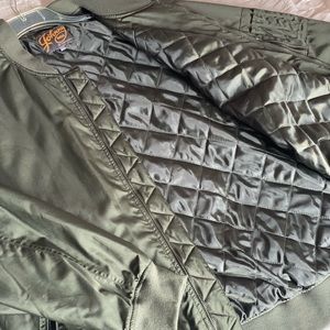 Mens Army Green Bomber jacket. Johnny Bigg. Worn twice. Great condition.